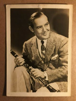 Benny Goodman Very Rare Very Early Autographed Photo From The 1940s