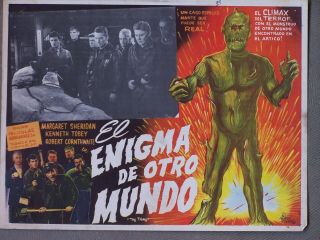 The Thing From Another World 1951 Mexican Lobby Card Christian Nyby Howard Hawk
