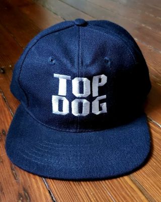 Rare 1995 Top Dog Movie Promo Hat - Chuck Norris Briard Buddy Cop Police K9 Film