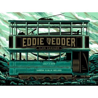 Eddie Vedder Dublin Ireland Poster Art Print Gig 2019 Pearl Jam Price Show Ed.