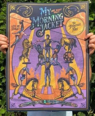 My Morning Jacket Capitol Theatre Swirl Foil X/40 Poster Jim James Mmj