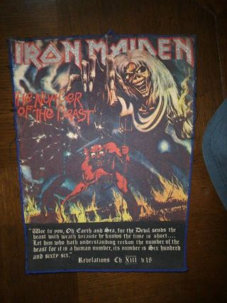 Iron Maiden – Number Of The Beast Backpatch – Vintage 1982