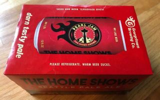 Rare Pearl Jam 2018 Home Shows Pale - 6 Pack Georgetown Brewing Beer Cans