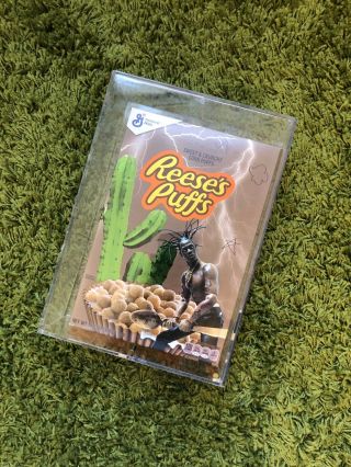 Travis Scott Reeses Puffs Limited Edition Cereal With Acrylic Case