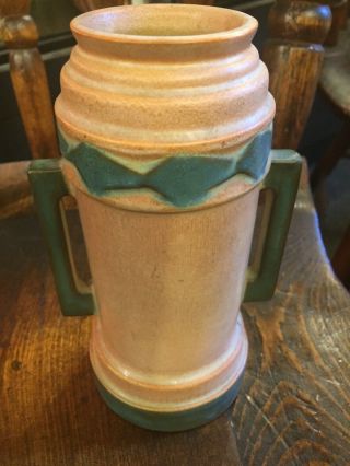 Vintage Roseville Pottery Futura Beer Mug Art Deco Ceramic Vase C.  1924