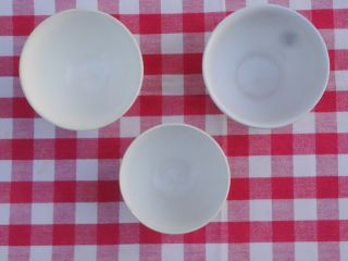 3 Yellow ANTIQUE FRENCH PORCELAINE Cafe AU Lait Breakfast Cereal Bowls Digoin 3