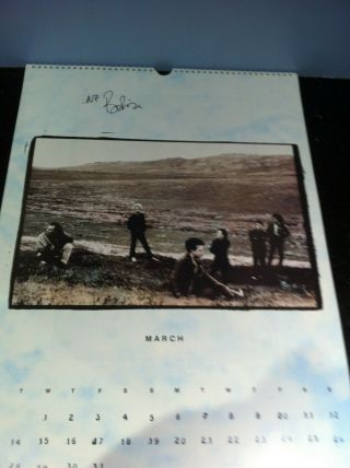 RARE CURE SIGNED 1989 CALENDER 4