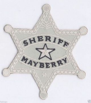 Andy Griffith Mayberry Sheriff Badge Patch - May09