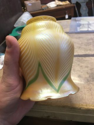 Quezal Art Glass Lamp Shade