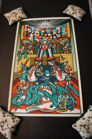 Pearl Jam Poster Memphis Tn 2014 Show Edition By Brad Klausen