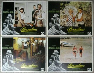 BORSALINO Set of 8 US Lobby Card Movie poster Alain Delon Film 1970 VF, 3