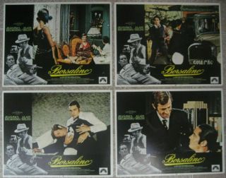 BORSALINO Set of 8 US Lobby Card Movie poster Alain Delon Film 1970 VF, 4