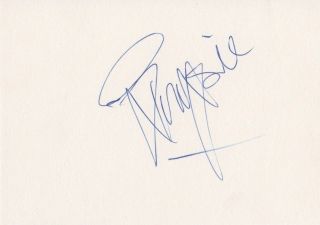 Siouxsie Sioux Signed 4x6 Inch White Card Autograph