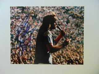 Vintage " Baby Hold On " Eddie Money Hand Signed 10x8 Color Photo Todd Mueller
