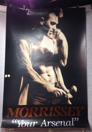 Morrissey Your Arsenal Orig Promo Poster Gold Foil Embossed Lt Ed 24x36 Smiths