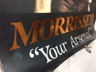 Morrissey Your Arsenal Orig Promo Poster Gold Foil Embossed Lt Ed 24x36 Smiths 2