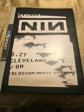 Nine Inch Nails Blossom Music Center June 27 2006 Lithograph Ohio Cleveland