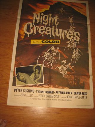 Night Creatures American One Sheet (universal,  Hammer 1962)