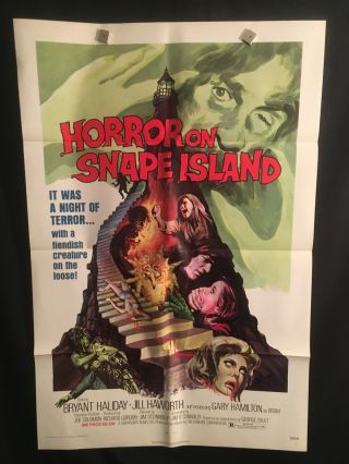 Horror On Snape Island 1972 One Sheet Movie Poster Tower Of Evil Bryant Haliday