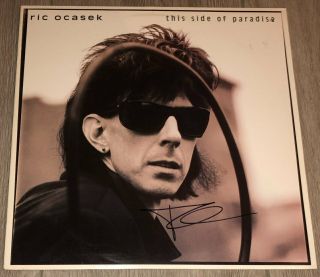 Ric Ocasek The Cars Signed This Side Of Paradise Vinyl Record Album Wexact Proof