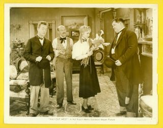 Stan Laurel Oliver Hardy Mgm Photo " Way Out West " Glassner 1937