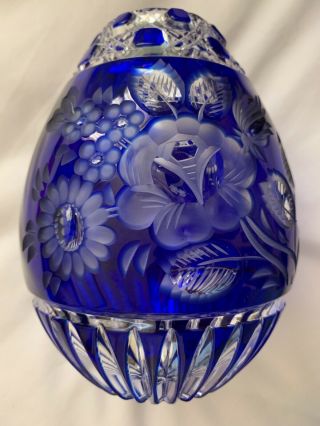 Signed Meissen Crystal bleikristall Hand Cut Glass Vase 3