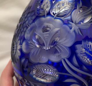Signed Meissen Crystal bleikristall Hand Cut Glass Vase 4