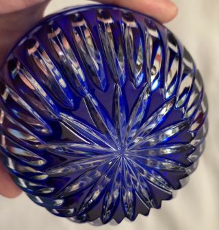 Signed Meissen Crystal bleikristall Hand Cut Glass Vase 5