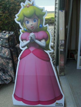 Mario Bros Princess Peach Cardboard Cut Out 42 Inches Standee