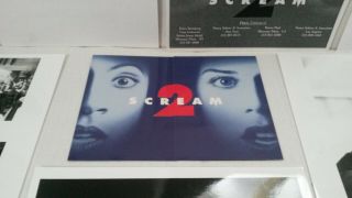 Scream 2 Press Kit.  Photos & Booklet.  Neve Campbell.  Wes Craven.  Ghostface
