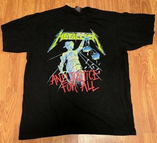 Vintage Metallica - And Justice For All - 1994 - Giant Brand Shirt - Adult Xl