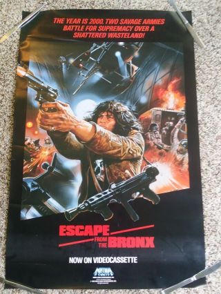 1985 Escape From The Bronx Video Movie Poster 23 - 1/2 " X 36 "
