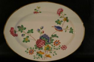 Wedgwood England Porcelain Cuckoo Pattern Oval Serving Platter.