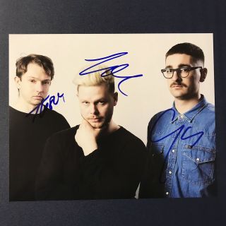 Alt J Full Band Signed Photo 8x10 Autographed Authentic Joe Newman Indie