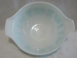 4 Pc Set Pyrex Amish Butterprint Cinderella Bowls Turquoise Aqua White 5