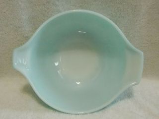 4 Pc Set Pyrex Amish Butterprint Cinderella Bowls Turquoise Aqua White 7