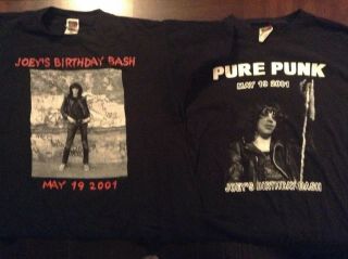 Joey Ramone Vintage Birthday Bash Shirts Xl Ramones