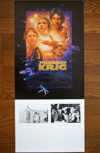 Swedish Insert Star Wars Special Edition 1997 Movie Poster George Lucas Drew - Art