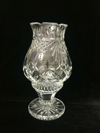 Waterford Crystal 2 - Piece Hurricane Lamp Votive Candle Holder,  8 7/8 " T,  5 " Wide