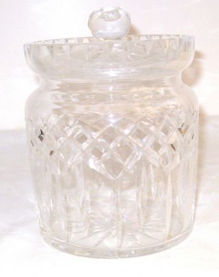 Vintage Waterford Crystal Jar Biscuit Barrel Lismore Pattern L3