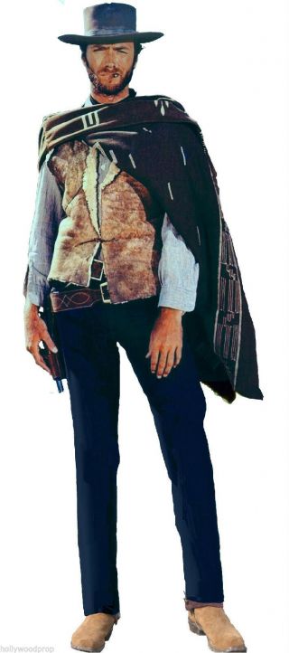 Clint Eastwood In Poncho The Good Bad And & Ugly Lifesize Standup Standee Cutout