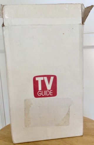 TV GUIDE SET of 4 PLASTIC GLASSES featuring 1950 ' s thru 1990 ' s shows 3
