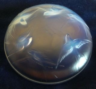 Sabino France Art Glass Small Ring Dish With Birds - 3.  1/2 "