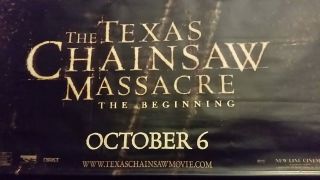 Texas Chainsaw Massacre The Beginning 4 ' x6 ' Vinyl Promotional 2006 Movie Poster 3
