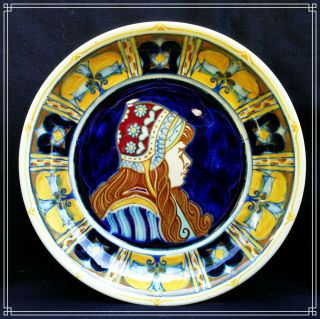 Holland Pottery Rozenburg Den Hag Plate Art Nouveau