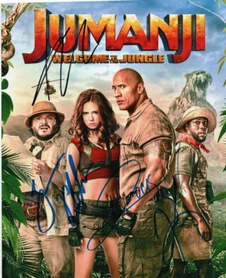 Autographed Jumanji Signed 8 X 10 Photo Really