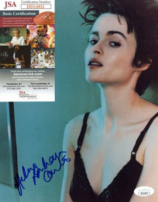 Helena Bonham Carter Actress Movie Star Hand Signed Autograph 8x10 Photo Jsa