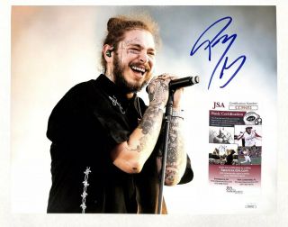 Post Malone Signed Auto Autographed 11x14 Concert Photo - Jsa