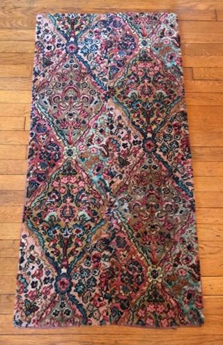 Vintage Karastan 717 Multicolor Panel Kirman Wool Area Rug Carpet 2 