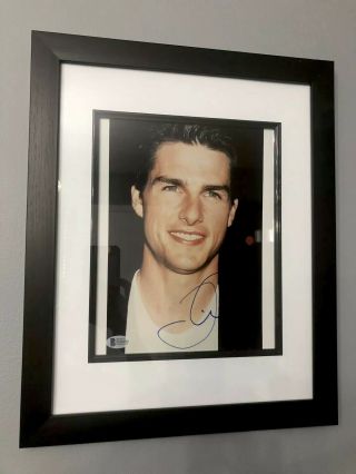 Tom Cruise Signed Autographed 8x10 Photo Beckett Framed